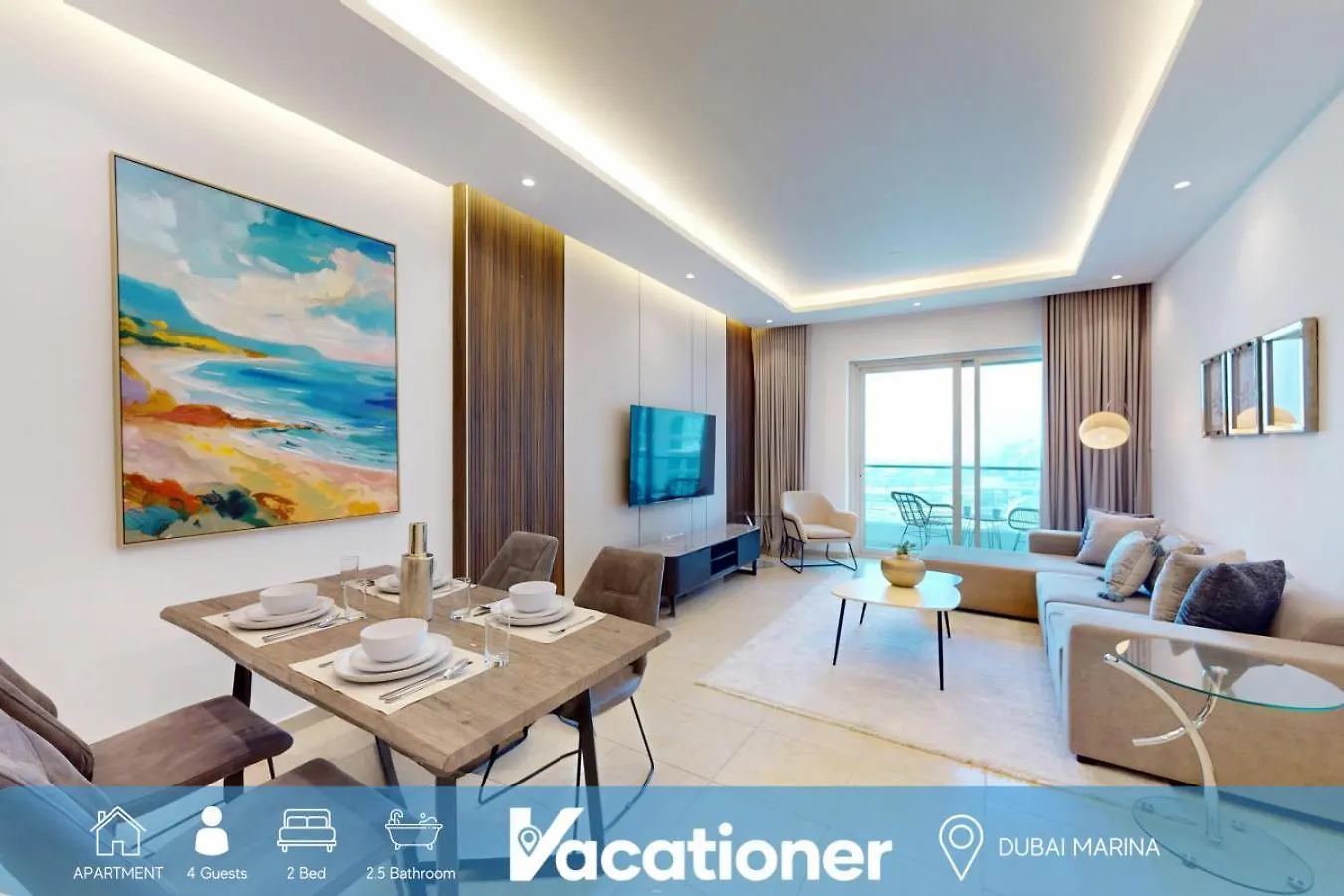 Marina Heights - Bright Two Bedroom With City View Dubai
