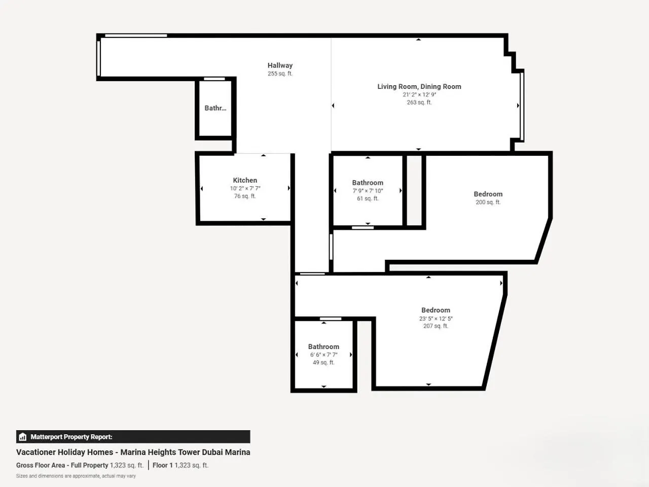 Lägenhet Marina Heights - Bright Two Bedroom With City View Dubai